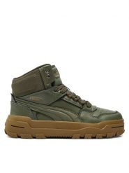 Puma Sneakersy Rebound Abrupt Jr 398874 03 Zielony. Zielone buty sportowe chłopięce Puma, ze skóry, bez zapięcia. Za 309.99 zł.