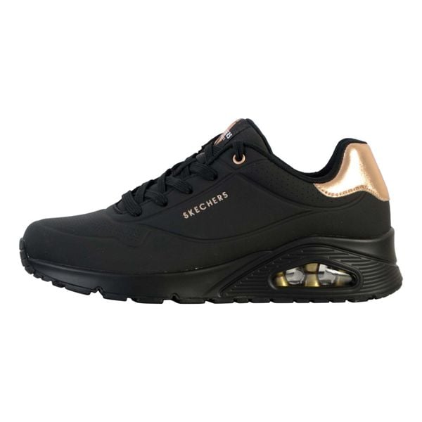 Buty na co dzień damskie SKECHERS UNO sneakersy. Czarne obuwie sportowe damskie Skechers, bez zapięcia, trekkingowe, Skechers Sport. Za 303.00 zł.
