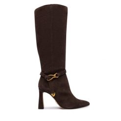 Kozaki Steve Madden. Brązowe kozaki damskie Steve Madden, bez obcasa, na szpilce, bez zapięcia. Za 859.99 zł.