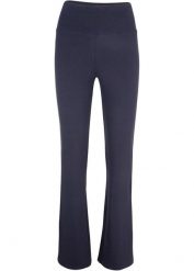Legginsy z bawełny Flared Leg. Czarne legginsy damskie bonprix, bez wzorów, z bawełny. Za 64.99 zł.