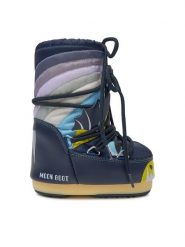 Moon Boot Śniegowce MB Icon Dragon 80D3400280 Granatowy. Niebieskie kozaki dziewczęce Moon Boot, bez wzorów, z materiału, bez obcasa, bez zapięcia. Za 527.20 zł.