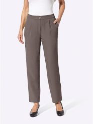 WITT WEIDEN Spodnie w kolorze szarobrązowym rozmiar: W22. Brązowe spodnie materiałowe damskie WITT WEIDEN, bez wzorów, z materiału. Za 43.99 zł.