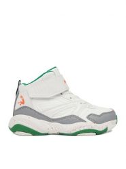SHAQ Buty do koszykówki C-SHAQNOTIZE AQ95000Y-WNZ Biały. Białe buty sportowe chłopięce Shaq, ze skóry, bez zapięcia. Za 159.99 zł.