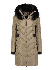 Maison Montaigne Parka "Dolmai" w kolorze beżowo-czarnym rozmiar: XL. Brązowe parki damskie Maison Montaigne, xl, bez kaptura. Za 216.73 zł.