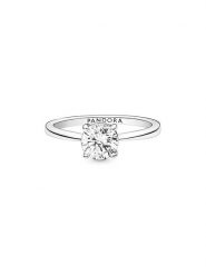 Pandora Srebrny pierścionek z cyrkonią rozmiar: 56. Szare pierścionki damskie Pandora, z cyrkonią, srebrne. Za 230.95 zł.