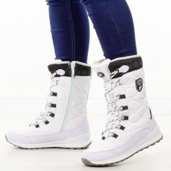 Białe zimowe śniegowce damskie z membraną American Club Softshell Sn88/25. Białe śniegowce damskie American CLUB, z jeansu. Za 259.00 zł.