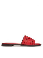 Coccinelle Klapki E4 SVP 17 01 01 Czerwony. Czerwone klapki damskie Coccinelle, bez wzorów, ze skóry, bez obcasa, bez zapięcia. Za 539.99 zł.