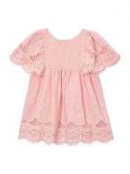 Mayoral Sukienka elegancka 3923 Różowy Regular Fit. Czerwone sukienki dziewczęce Mayoral, bez wzorów, z bawełny, bez ramiączek. Za 232.99 zł.