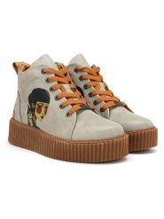 Goby Sneakersy w kolorze szarym rozmiar: 39. Szare obuwie sportowe damskie Goby, za kostkę, bez zapięcia. Za 304.99 zł.