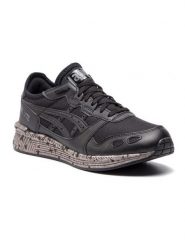 Asics Sneakersy "HyperGel-Lyte" w kolorze czarno-szarym rozmiar: 37,5. Czarne obuwie sportowe damskie Asics, z materiału, bez zapięcia. Za 332.95 zł.