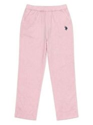 U.S. Polo Assn. Spodnie w kolorze jasnoróżowym rozmiar: XXL. Różowe spodnie materiałowe damskie U.S. Polo Assn., bez wzorów, z bawełny. Za 169.95 zł.