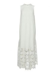 YAS Sukienka letnia Twigsy 26037703 Biały Relaxed Fit. Białe sukienki damskie YAS, bez wzorów, z lyocellu, bez ramiączek. Za 499.99 zł.