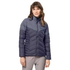 Damska Kurtka Puchowa Tundra. Niebieskie kurtki damskie Jack Wolfskin, m, bez wzorów, z materiału, z kapturem. Za 637.99 zł.