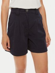 HUGO Szorty materiałowe Hanicola-1-D 50489969 Granatowy Relaxed Fit. Niebieskie szorty damskie Hugo, bez wzorów, z bawełny. Za 349.99 zł.