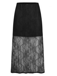Sublevel Spódnica w kolorze czarnym rozmiar: S/M. Czarne spódnice damskie Sublevel, na co dzień, m, bez wzorów, z koronki, midi. Za 104.99 zł.