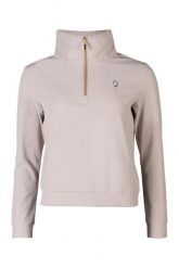 Bluza damska z zamkiem 1/2 Lauria Garrelli Limone. Brązowe bluzy damskie LAURIA GARRELLI, m, bez wzorów, z materiału, bez kaptura. Za 254.50 zł.