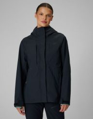 4F Kurtka trekkingowa membrana 10000 damska - czarna L. Czarne kurtki damskie 4F, l, bez wzorów, bez kaptura. Za 399.99 zł.