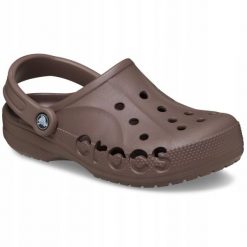 Chodaki Klapki Unisex Baya 10126 Clog. Brązowe klapki damskie Crocs, bez wzorów, z materiału, bez obcasa, bez zapięcia. Za 179.99 zł.