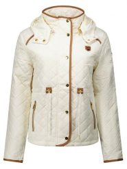 ANAPURNA Kurtka pikowana "Doyatuana" w kolorze kremowym rozmiar: L. Brązowe kurtki damskie ANAPURNA, l, bez wzorów, bez kaptura. Za 195.99 zł.
