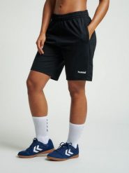 Spodenki bawełniane sportowe damskie Hummel Go Cotton Bermuda Shorts Woman. Czarne spodenki sportowe damskie Hummel, xs, bez wzorów, z bawełny, z standardowym stanem, do piłki ręcznej. Za 175.55 zł.