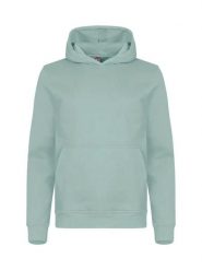 Clique Miami Hoody Junior - bluza z kapturem z mieszanki bawełny – Sage Green. Zielone bluzy damskie CLIQUE, bez wzorów, z bawełny, z kapturem. Za 154.32 zł.
