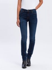 Cross Jeans Dżinsy - Slim fit - w kolorze granatowym rozmiar: W29/L32. Niebieskie jeansy damskie Cross Jeans, z podwyższonym stanem. Za 122.96 zł.