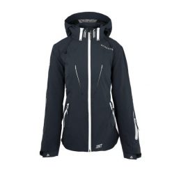 Kurtka narciarska damska Bergson2 ISSUE STX. Czarne kurtki damskie Bergson, na zimę, l, bez wzorów, bez kaptura. W wyprzedaży za 645.00 zł.