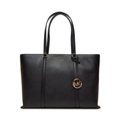 Torebka MICHAEL Michael Kors. Czarne shopper bag MICHAEL Michael Kors, bez wzorów, bez dodatków. Za 989.99 zł.