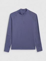 4F Koszulka sportowa w kolorze granatowym rozmiar: L. Niebieskie koszulki sportowe damskie 4F, l, bez wzorów, z materiału, bez ramiączek, outdoorowe. Za 106.38 zł.