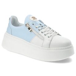 Niebieskie Sneakersy Damiss Wygodne Buty Damskie Na Platformie. Niebieskie obuwie sportowe damskie DAMISS, na wiosnę, bez zapięcia, trekkingowe. Za 459.00 zł.