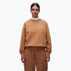 Bluza damska Napapijri B-Rhin C. Brązowe bluzy damskie Napapijri, bez wzorów, bez kaptura. Za 309.99 zł.