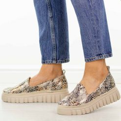 Złote multi skórzane półbuty damskie Filippo Dp7703/26. Żółte półbuty damskie Filippo, na jesień, bez wzorów, z jeansu, z okrągłym noskiem, bez obcasa, na platformie, bez zapięcia. Za 229.00 zł.