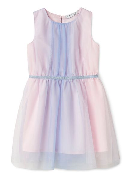 NAME IT Sukienka codzienna Vabos 13218325 Różowy Regular Fit. Czerwone sukienki dziewczęce Name it, bez wzorów, z syntetyku, bez ramiączek, proste. Za 59.99 zł.