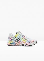 Sneakersy Skechers. Białe obuwie sportowe casual damskie bonprix. Za 399.99 zł.