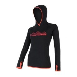 SENSOR Bluza damska MERINO UPPER FLEECE HOODED-M-Czarny. Czarne bluzy damskie Sensor, na lato, m, bez wzorów, z dzianiny, bez kaptura. Za 401.49 zł.