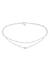 Elli Panie Choker Ball Chain Layer Stars Astro w 925 Sterling Silver Naszyjniki 1 ct Damski. Szare naszyjniki damskie Elli, srebrne. Za 263.99 zł.