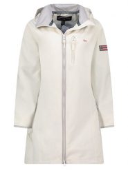 Geographical Norway Parka "Bady" w kolorze białym rozmiar: M. Białe parki damskie Geographical Norway, m, bez kaptura. Za 241.56 zł.