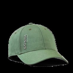 Czapka z daszkiem WINGS UNLEASH ARMY GREEN. Zielone czapki z daszkiem damskie Wings, bez wzorów, z bawełny. Za 49.90 zł.