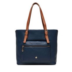 Torebka Beverly Hills Polo Club. Niebieskie shopper bag Beverly Hills Polo Club, bez wzorów, bez dodatków. Za 249.99 zł.