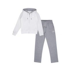 Bluza z bawełna z kaptur na czas wolny na co dzień. Białe bluzy damskie LEONE 1947 APPAREL, bez wzorów, z bawełny, bez kaptura. W wyprzedaży za 112.15 zł.