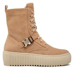 Botki Rage Age. Brązowe botki damskie Rage Age, bez obcasa, na płaskiej podeszwie, bez zapięcia. Za 549.99 zł.