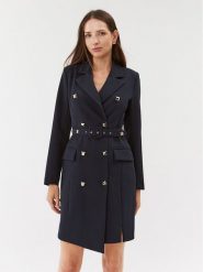 Maryley Sukienka codzienna 23IB372/41MO Granatowy Regular Fit. Niebieskie sukienki damskie Maryley, bez wzorów, z syntetyku, bez ramiączek. Za 429.99 zł.