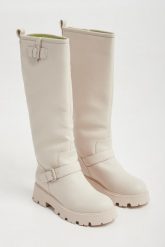 Kozaki damskie TWINSET ACTITUDE. Kozaki damskie Twinset Milano, bez obcasa, bez zapięcia. W wyprzedaży za 843.57 zł.