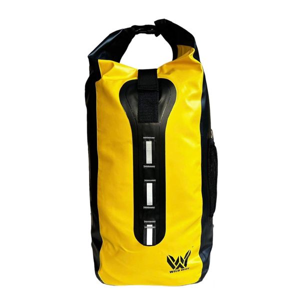 Plecak rowerowy Roswheel, wodoodporny. Żółte plecaki ROSWHEEL, bez wzorów, z materiału. Za 135.00 zł.