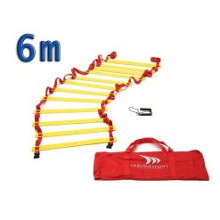 Drabinka gimnastyczna do ćwiczeń koordynacyjna Yakimasport 6m + torba. Białe torby sportowe YAKIMASPORT, bez wzorów. Za 79.00 zł.