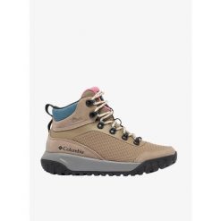 Buty outdoor damskie Columbia Burnsider Waterproof. Brązowe obuwie trekkingowe damskie Columbia, bez zapięcia. Za 424.59 zł.