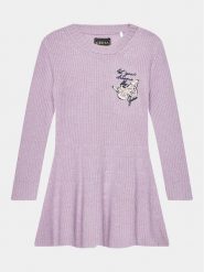 Guess Sukienka codzienna K3BK20 Z39T0 Fioletowy Regular Fit. Fioletowe sukienki dziewczęce Guess, z aplikacjami, z syntetyku, bez ramiączek, proste. Za 159.99 zł.