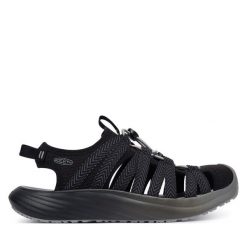 Sandały Keen. Czarne sandały damskie Keen, bez wzorów, bez obcasa, na płaskiej podeszwie, bez zapięcia. Za 499.99 zł.