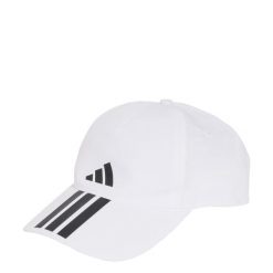 Czapka z daszkiem 3-Stripes CLIMAPROOF. Białe czapki z daszkiem damskie Adidas, bez wzorów. Za 89.95 zł.