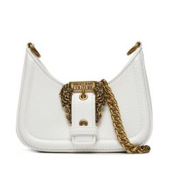 Torebka Versace Jeans Couture. Białe torebki klasyczne damskie Versace Jeans Couture, z jeansu, bez dodatków. Za 699.99 zł.